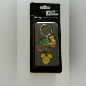 Disney Mickey Keychain Souvenir Fruit Watermelon Lemon Orange New
